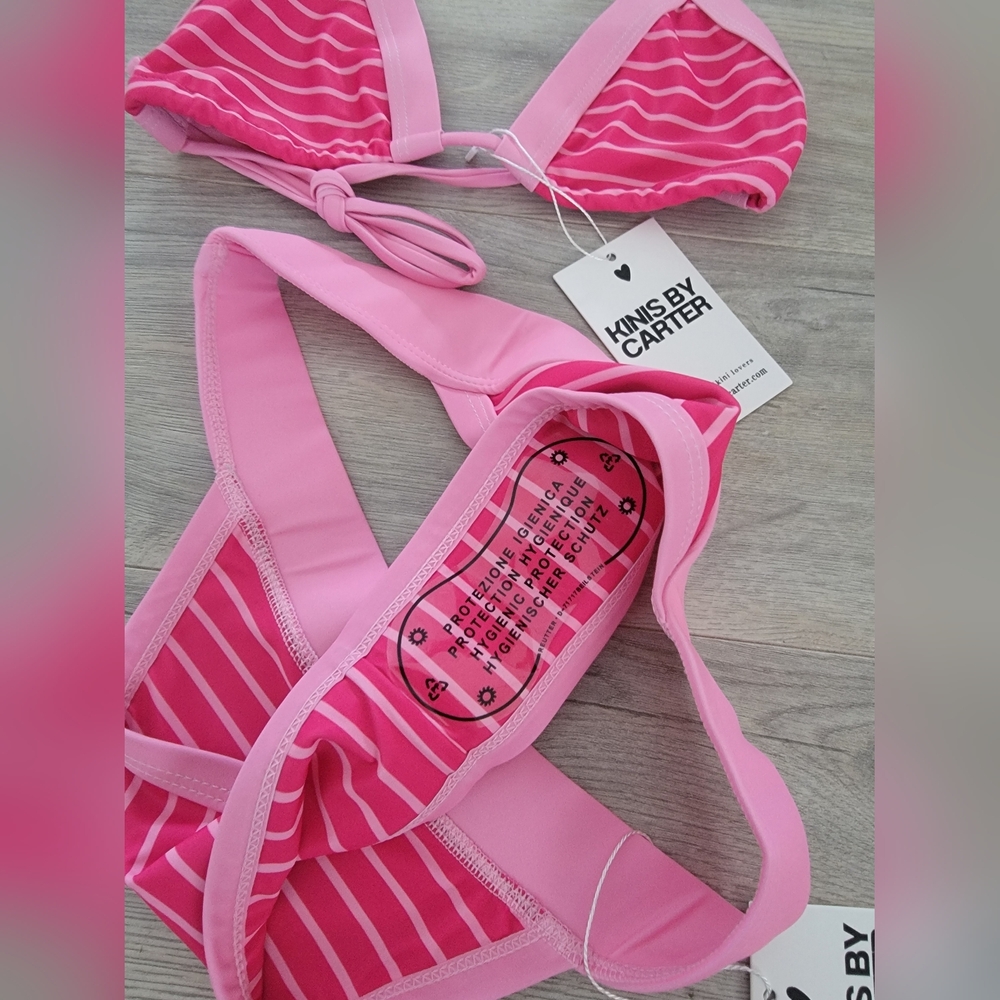 Kinis By Carter Raspberry Creme Bikini Set - Picture 6 of 8